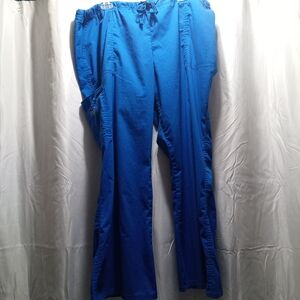 Cherokee Women's Blue Straight Leg Pants Scrubs Petite Size XL